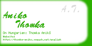aniko thomka business card